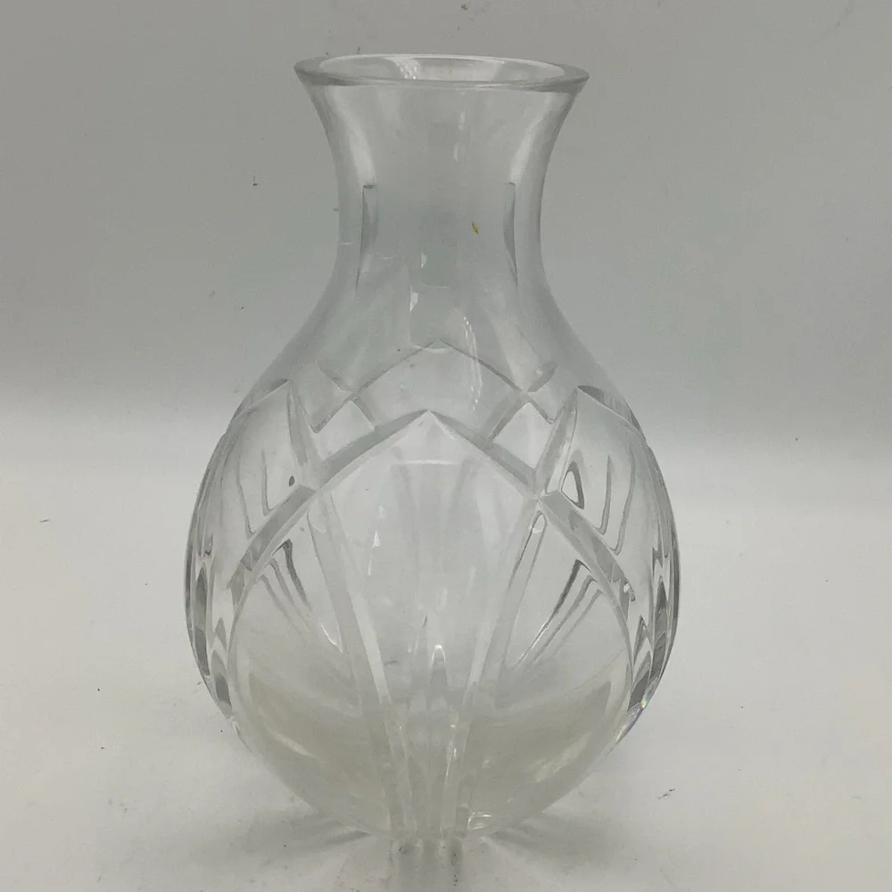 Clear Cut Crystal Vase